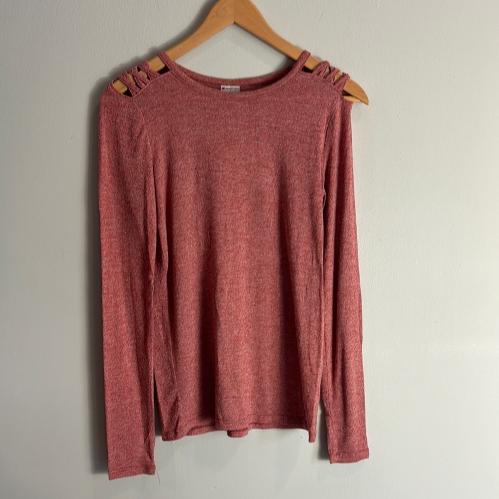 Essentials Pink Cut‎ Out Blouse